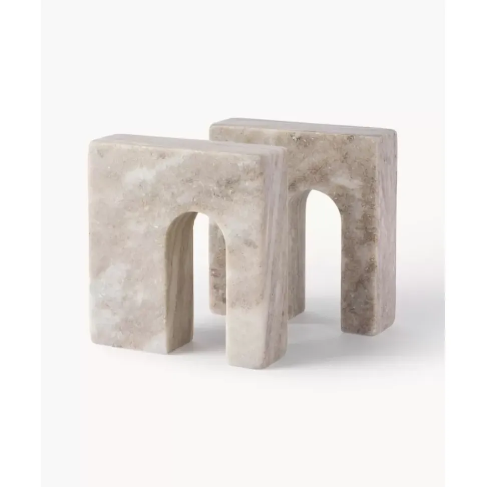 Marmor-Buchstutzen Kai, 2 Stuck