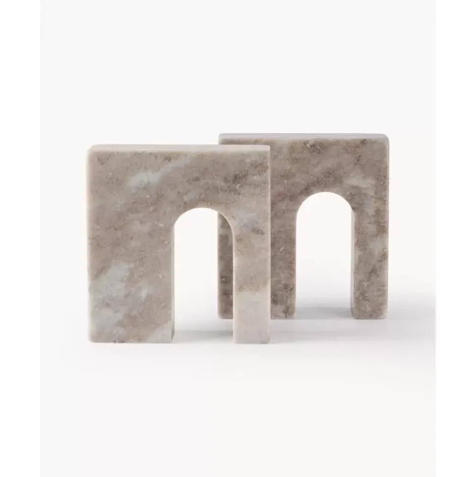Marmor-Buchstutzen Kai, 2 Stuck