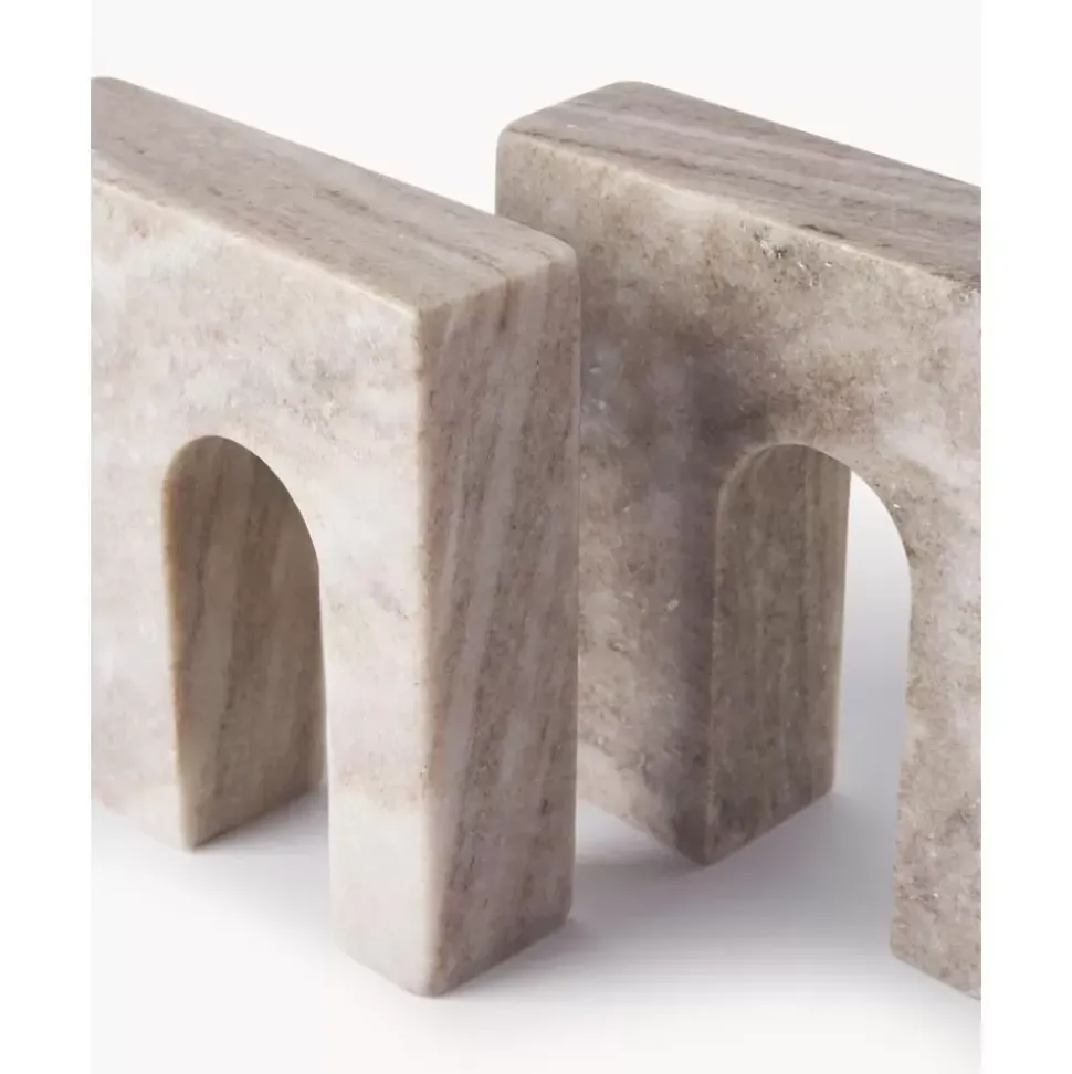 Marmor-Buchstutzen Kai, 2 Stuck