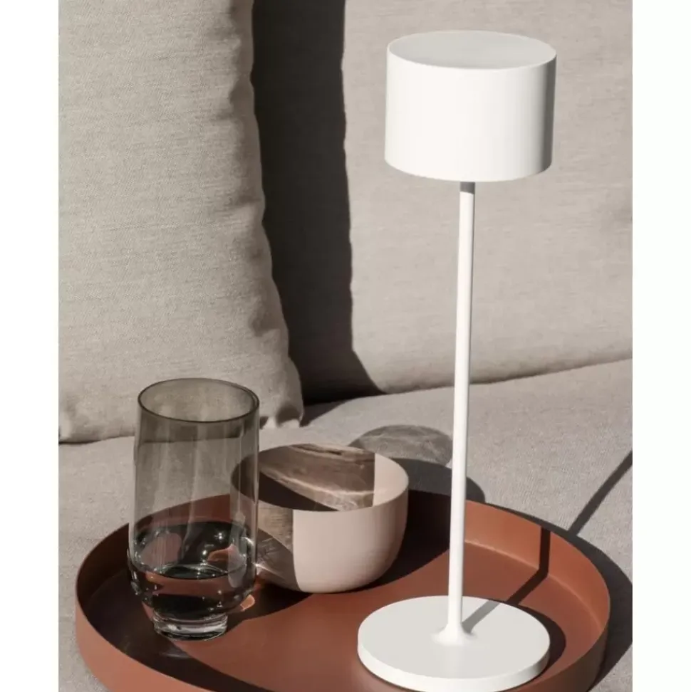 Mobile Led-Outdoor-Tischlampe Farol, Dimmbar