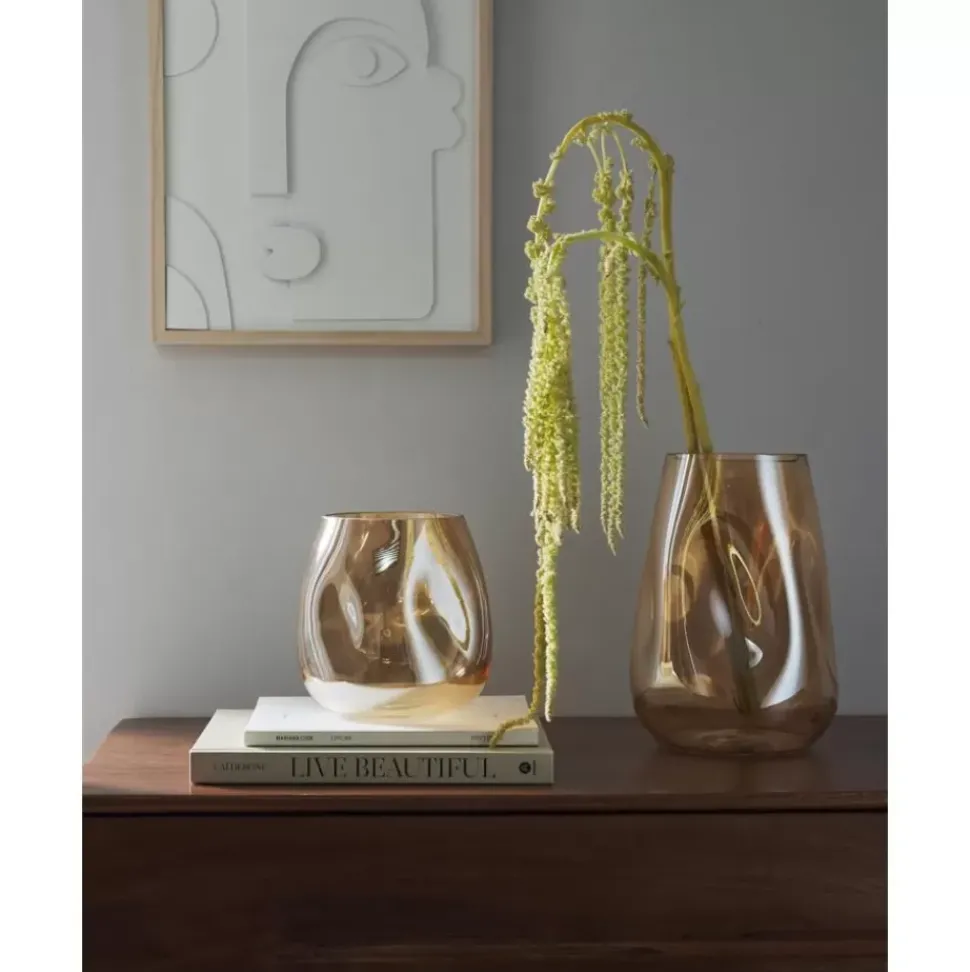 Mundgeblasene Glas-Vase Luster