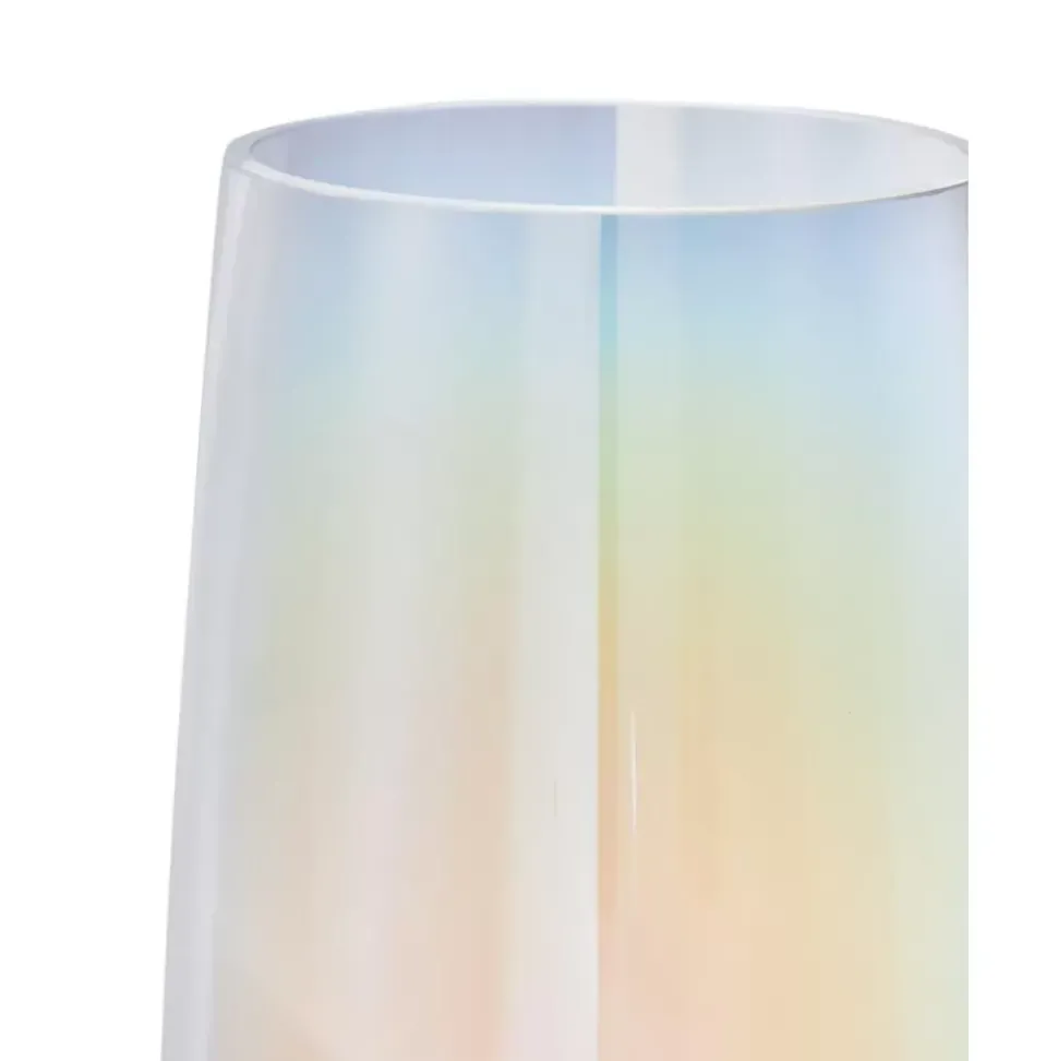 Mundgeblasene Glas-Vase Myla, Irisierend