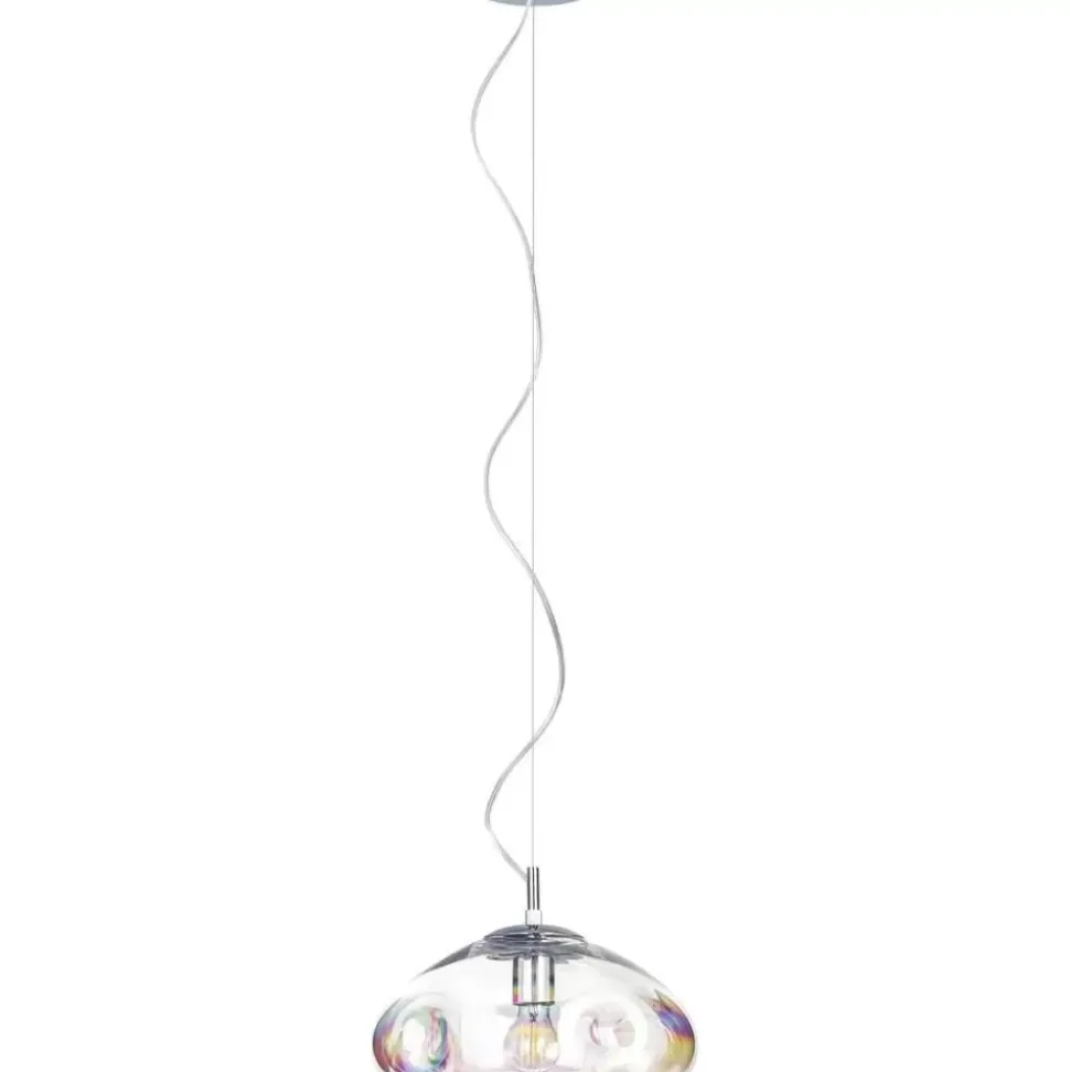 Pendelleuchte Amora Aus Irisierendem Glas