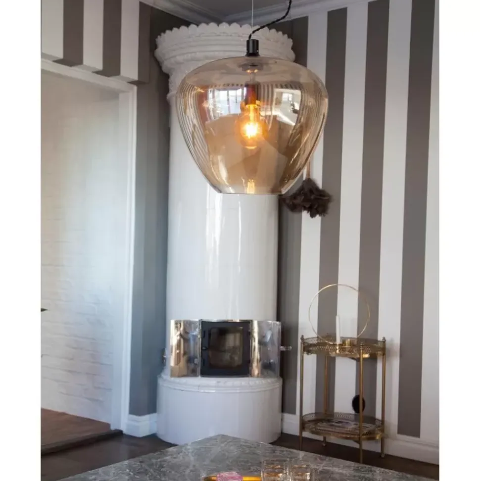 Pendelleuchte Bellissimo Aus Getontem Glas