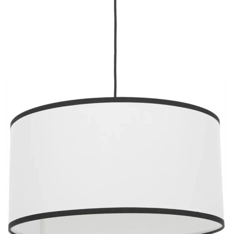 Pendelleuchte Claudette Mit Leinenschirm