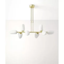 Pendelleuchte Lilja Aus Opalglas