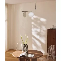 Pendelleuchte Mond Mit Glaskugel