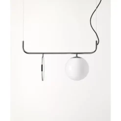 Pendelleuchte Mond Mit Glaskugel