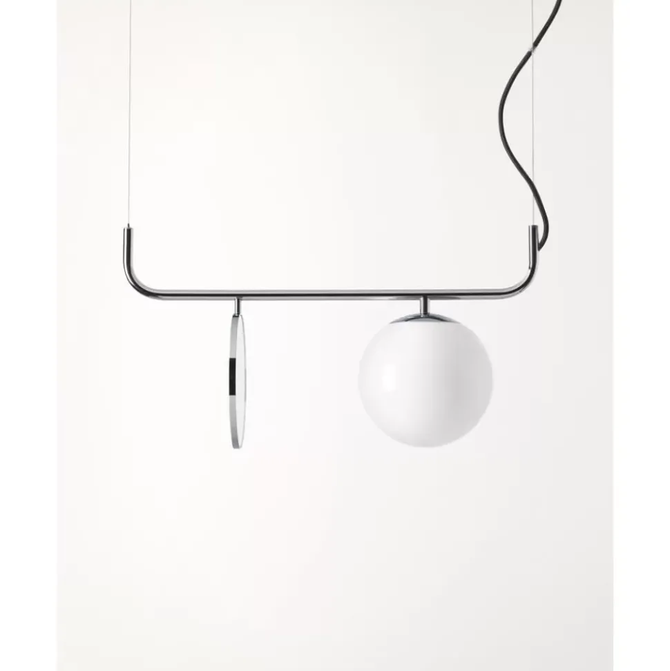 Pendelleuchte Mond Mit Glaskugel