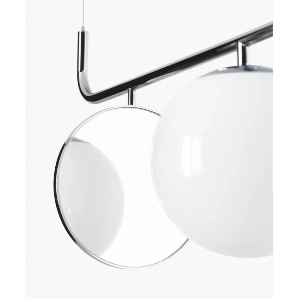 Pendelleuchte Mond Mit Glaskugel