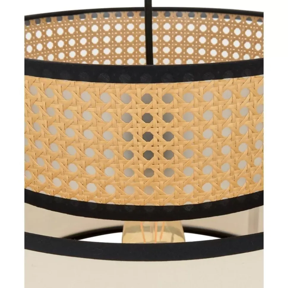 Pendelleuchte Vienna Aus Wiener Geflecht Mit Stoff