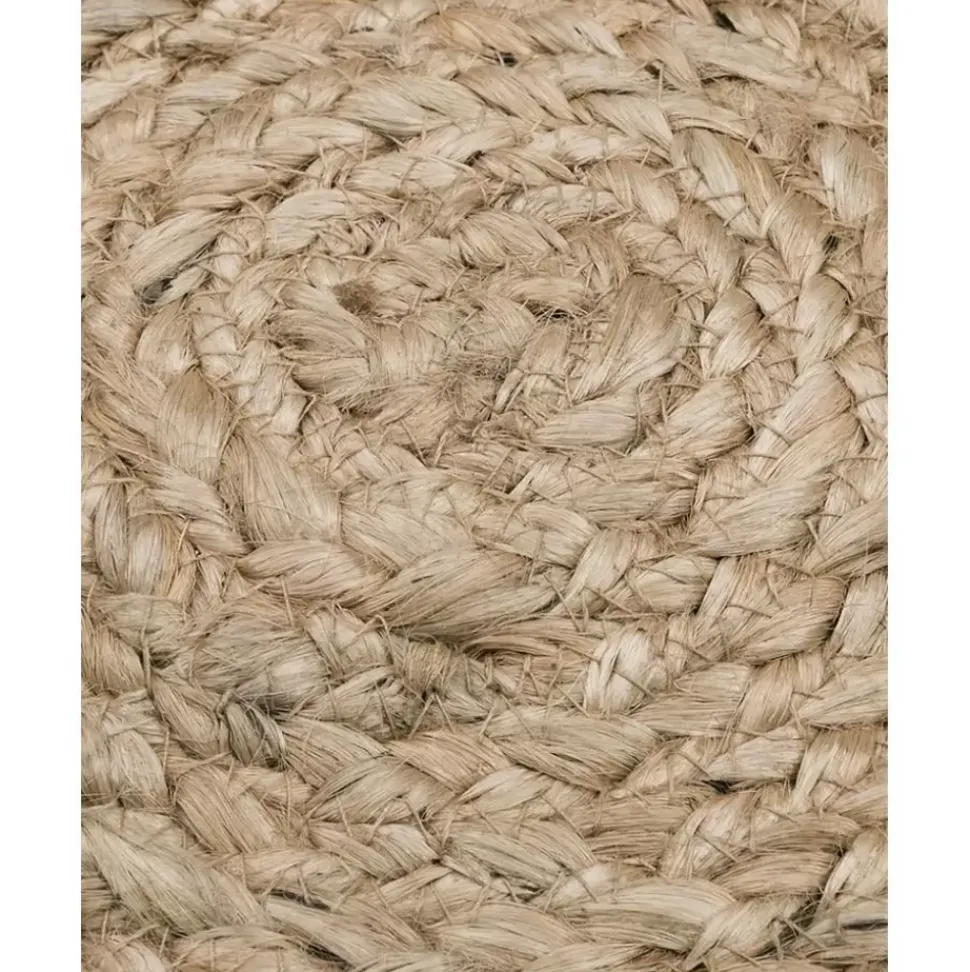 Runder Jute-Teppich Tapu, Handgefertigt