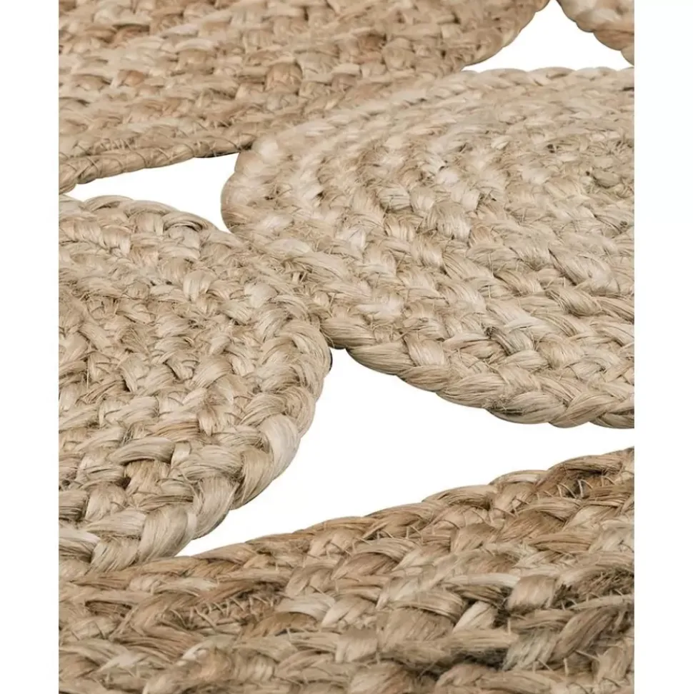 Runder Jute-Teppich Tapu, Handgefertigt
