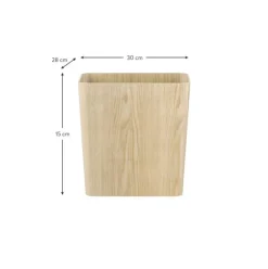 Runder Papierkorb Wilo Aus Holz