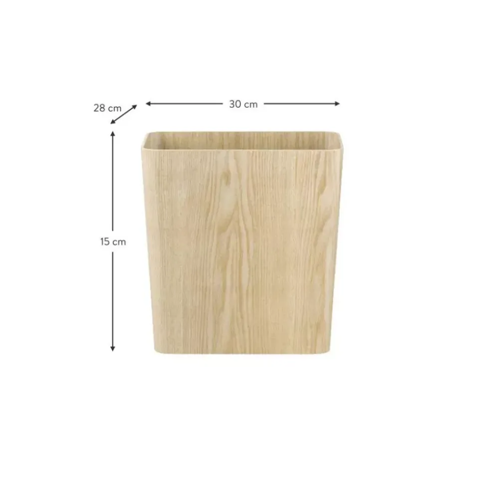 Runder Papierkorb Wilo Aus Holz