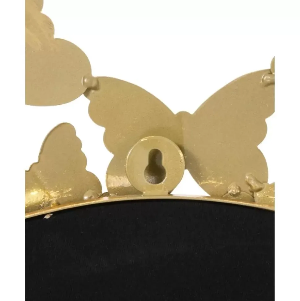 Runder Wandspiegel Butterfly Mit Antik-Finish