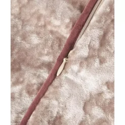 Samt-Kissenhulle Enid In Beige Mit Kederumrandung