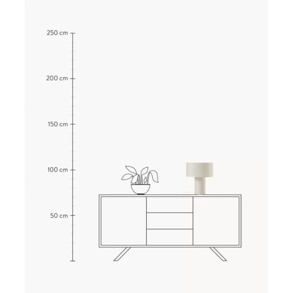 Samt-Tischlampe Ron