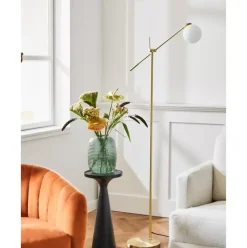 Stehlampe Moon Aus Opalglas