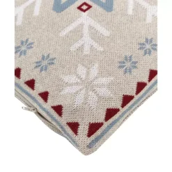 Strick-Kissenhulle Snowflake