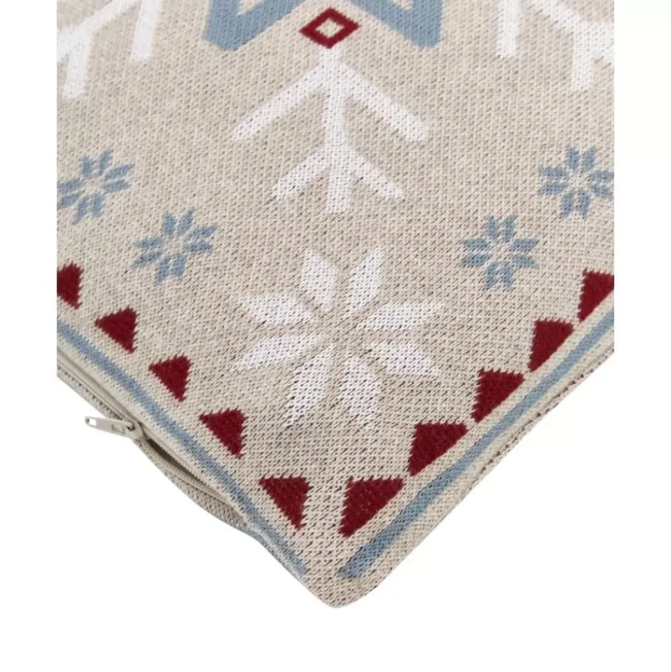Strick-Kissenhulle Snowflake