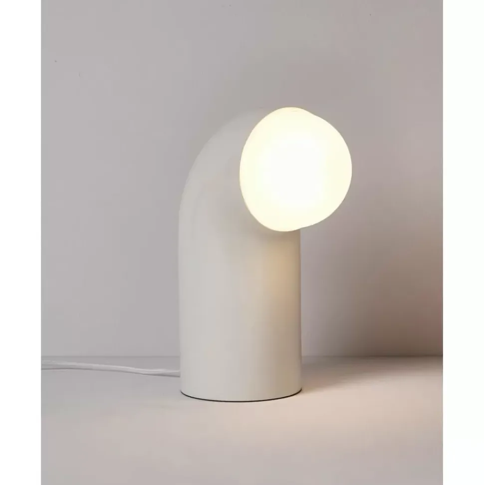Tischlampe Memphis In Cremeweis