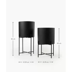 Ubertopf-Set Mina Aus Metall, 2Er-Set