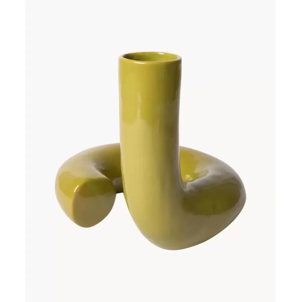 Verdrehte Steingut-Vase Objects