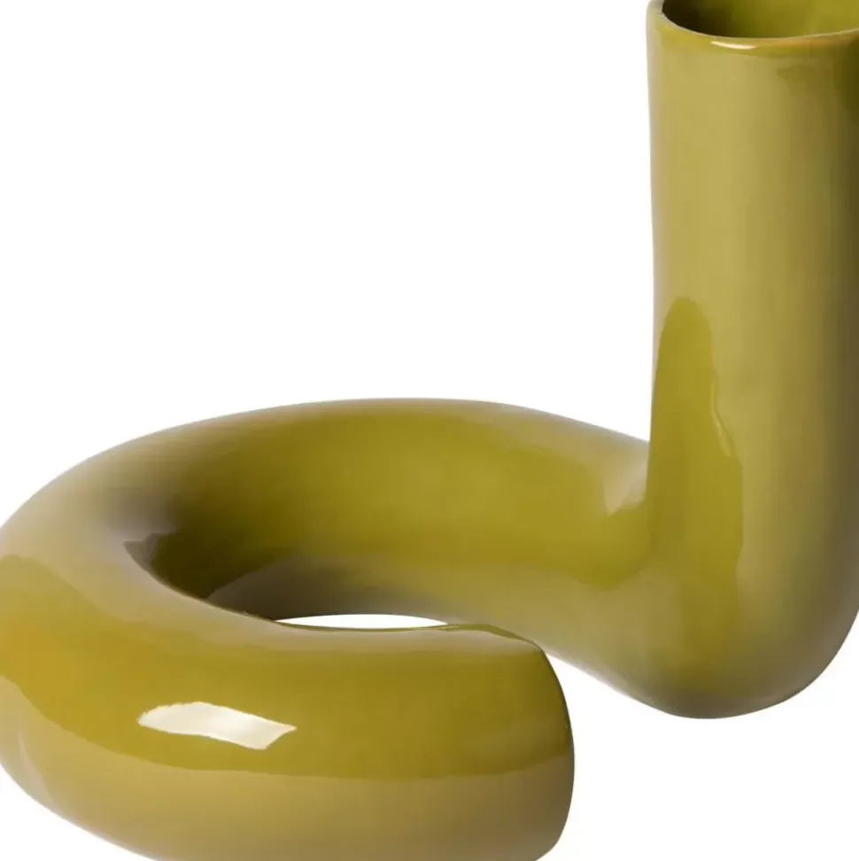 Verdrehte Steingut-Vase Objects