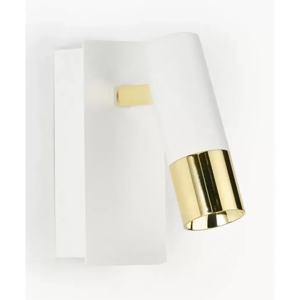 Verstellbarer Led-Wandstrahler Bobby-Gold