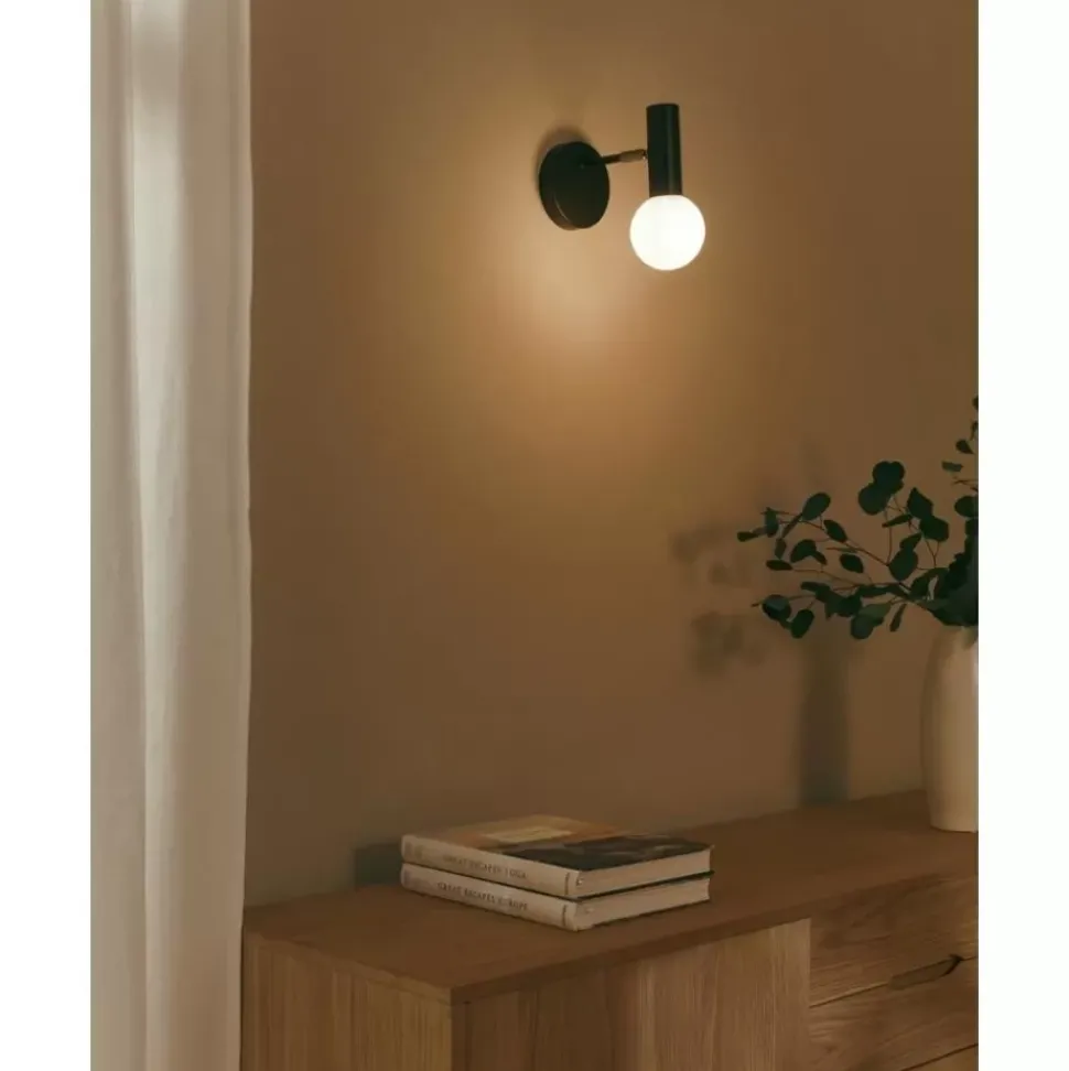 Verstellbare Wandleuchte Wilson Mit Glasschirm