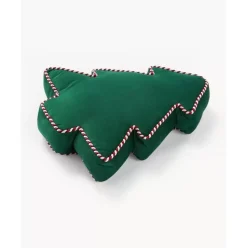 Weihnachtsbaum-Dekokissen Ziva Aus Samt, Mit Inlett