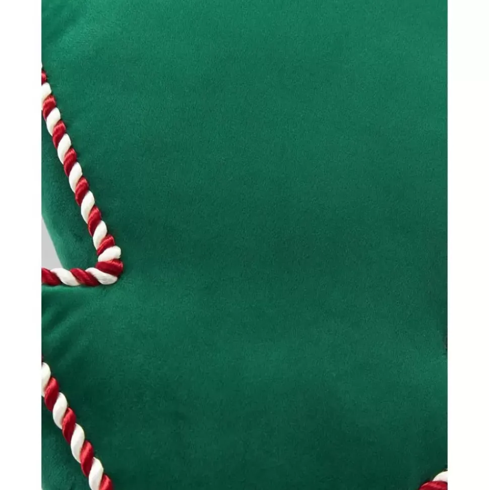 Weihnachtsbaum-Dekokissen Ziva Aus Samt, Mit Inlett
