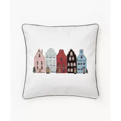 Wende-Kissenhulle Homecoming Aus Baumwolle Mit Winterlichem Motiv