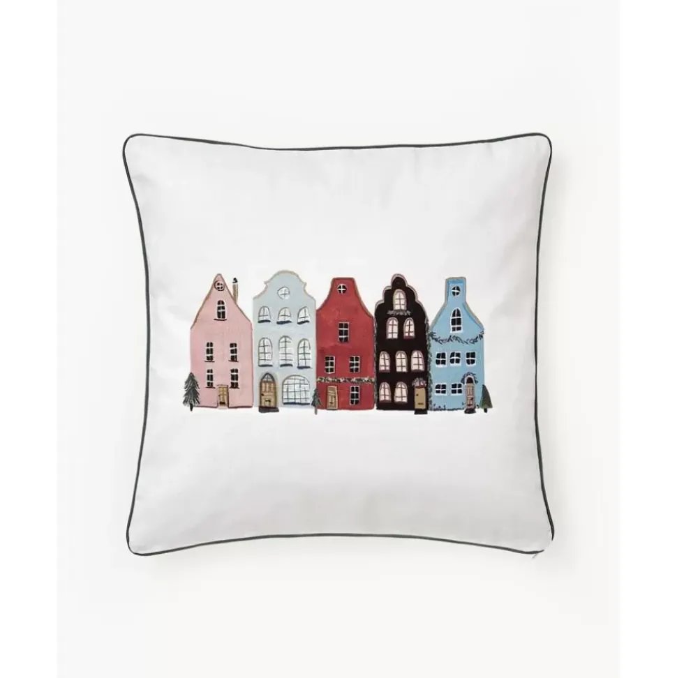 Wende-Kissenhulle Homecoming Aus Baumwolle Mit Winterlichem Motiv