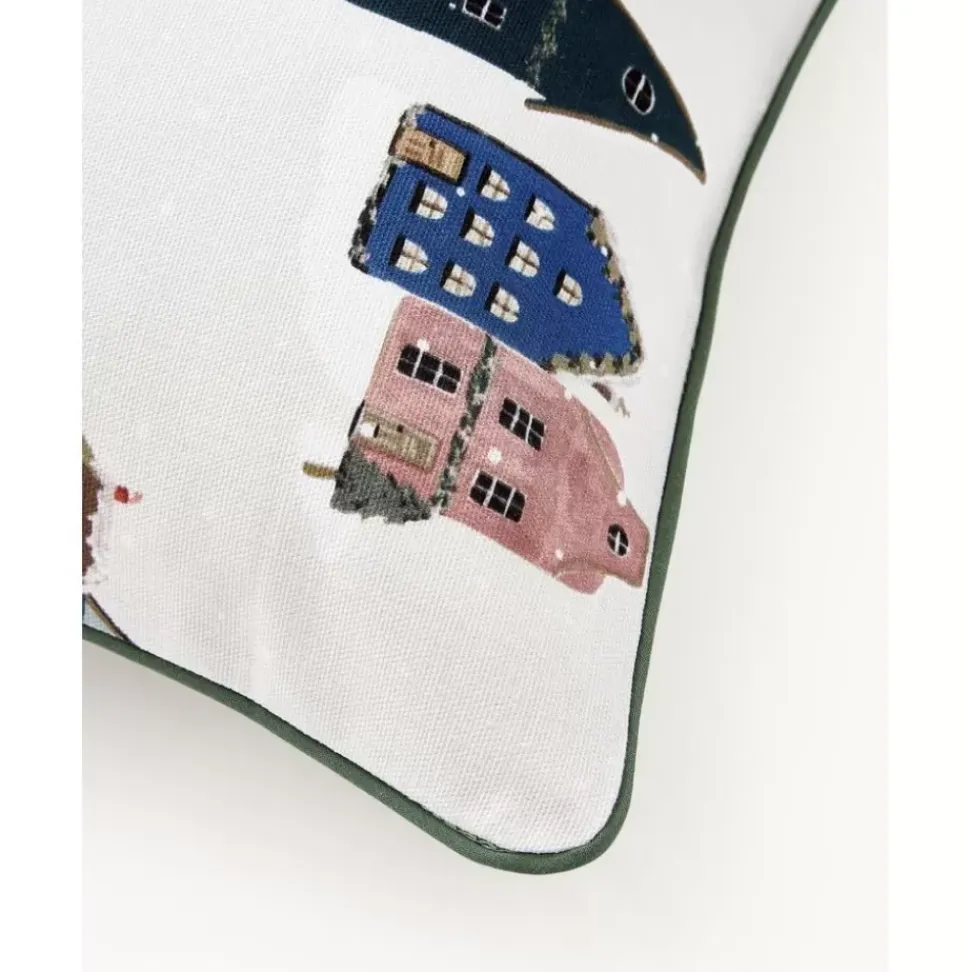 Wende-Kissenhulle Homecoming Aus Baumwolle Mit Winterlichem Motiv